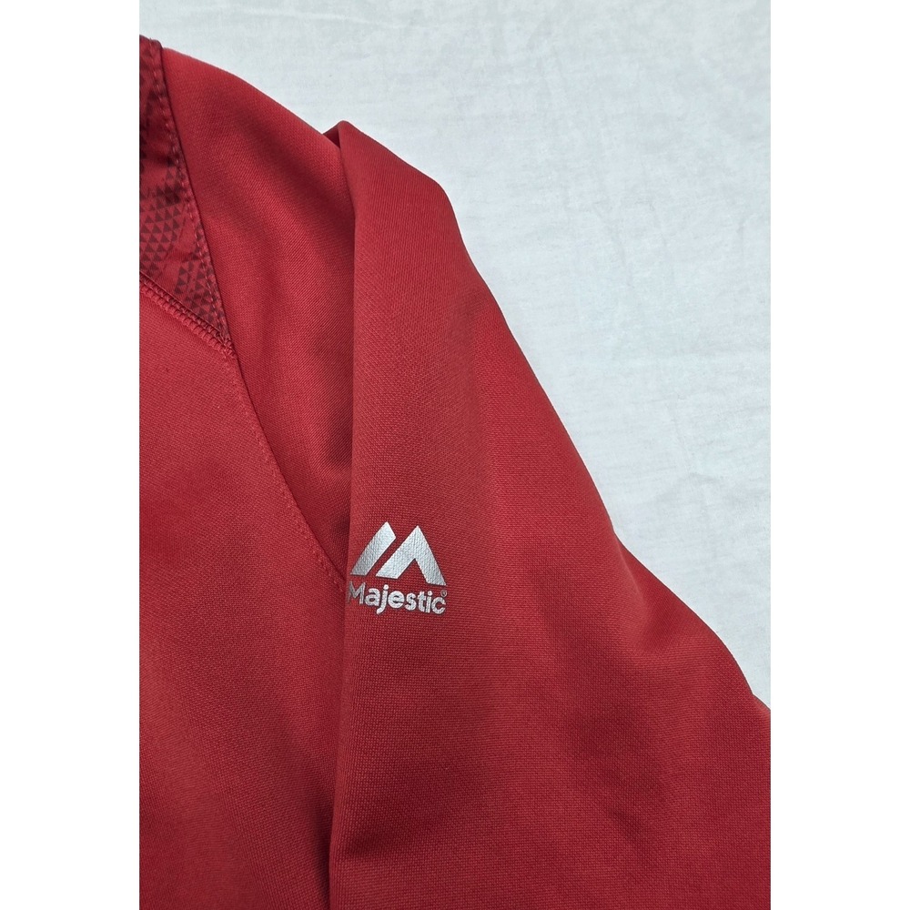 Majestic Thermabase Kansas City Chiefs Red Fleece Hoodie Size Large - Picture 4 of 8